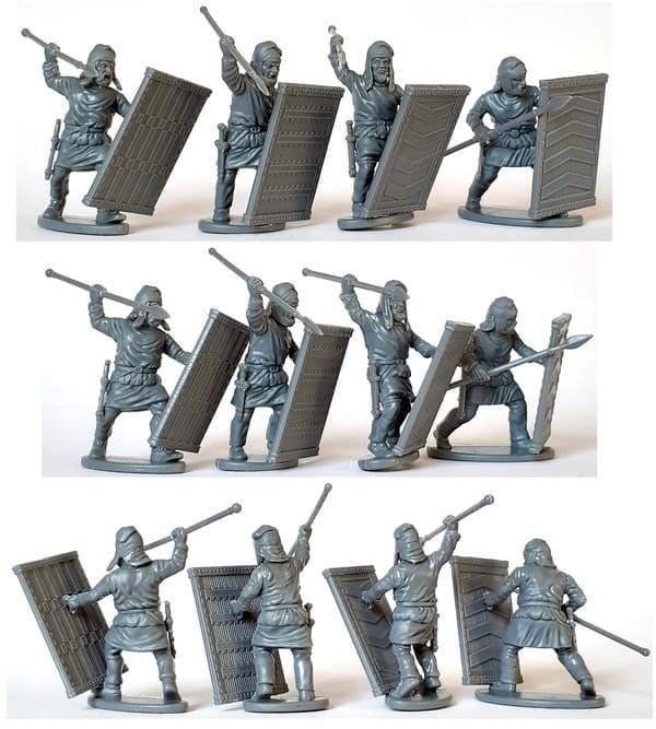 VXA042 Persian Unarmored Spearmen BADGER GAMES