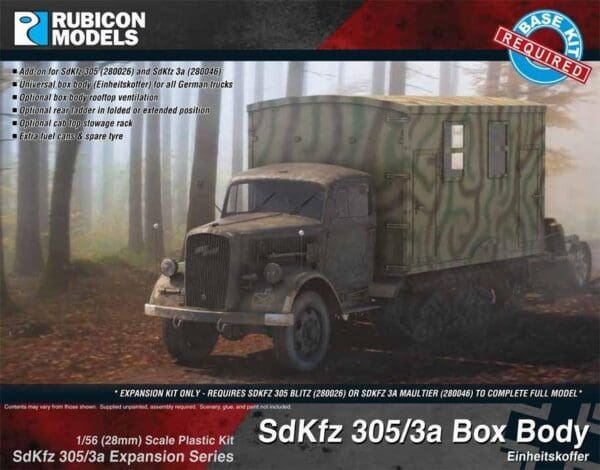 SdKfz 305/3a Expansion Set - Box Body (Einheitskoffer)