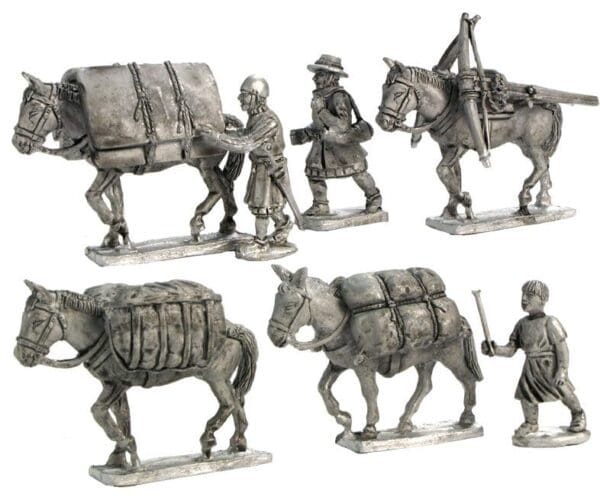 Mules with Baggage and Drivers XIII - XIV Century