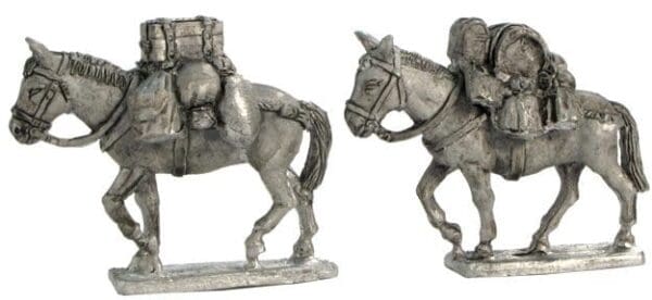 Mules with Knight's Luggage