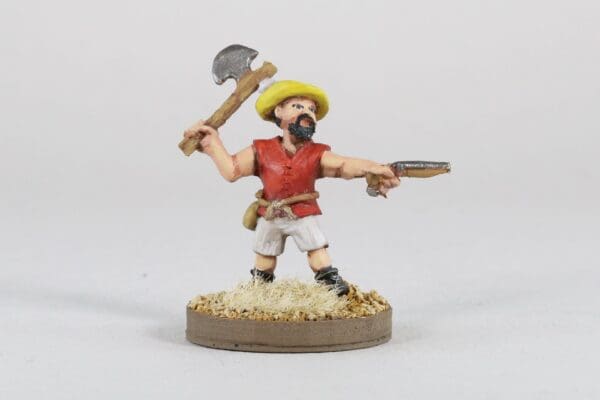 Dwarf Pirate with Axe & Pistol
