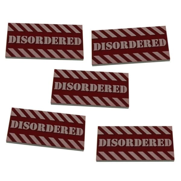 Large Red Disordered Tokens