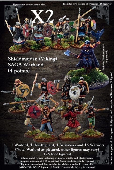 GB SSB25 Shieldmaiden Warband (4 Points) - BADGER GAMES