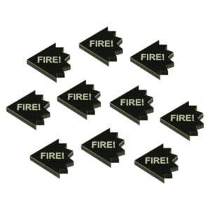 Fire! Tokens, Black (10)