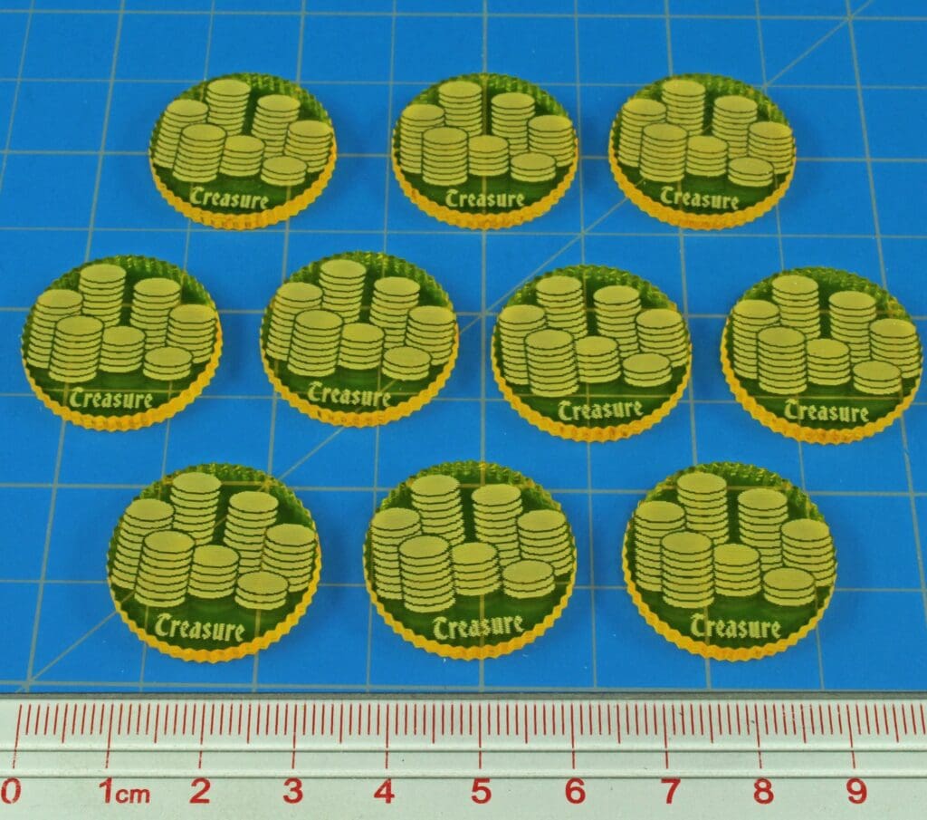 Treasure Tokens, Transparent Yellow (10) - BADGER GAMES
