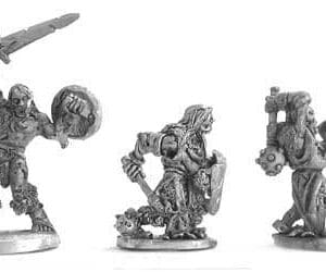 Zombies with Hand Weapons and Shield