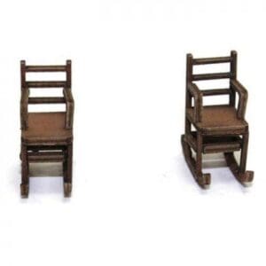 4G 28S-FAB-034M Straight Back Rocking Chair