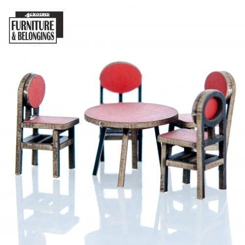 4G 28S FAB 084 Food Court Chairs and Tables BADGER GAMES