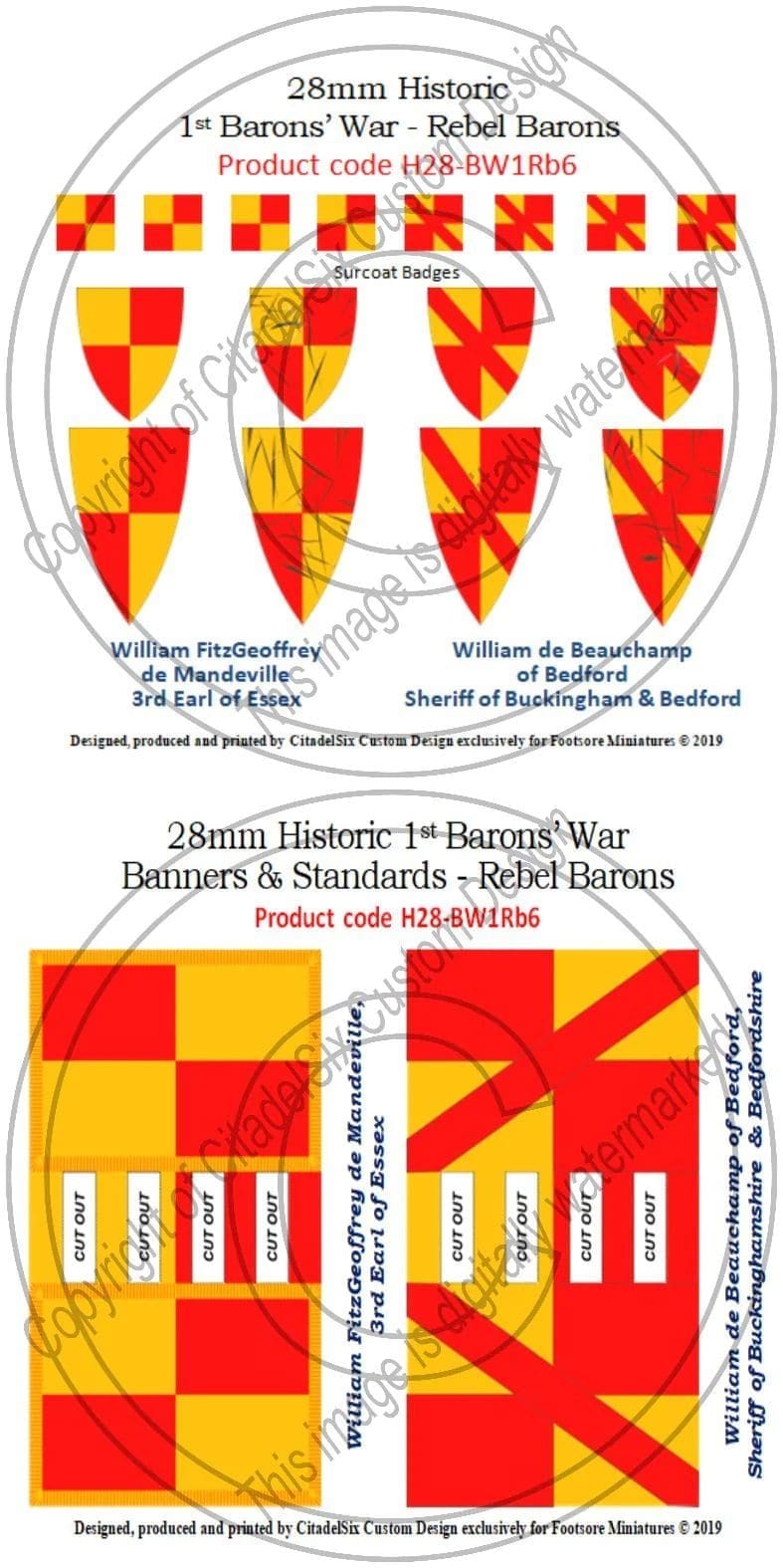 Fitzgeoffrey De Mandevillede Beauchamp Of Bedford Badger Games 8035