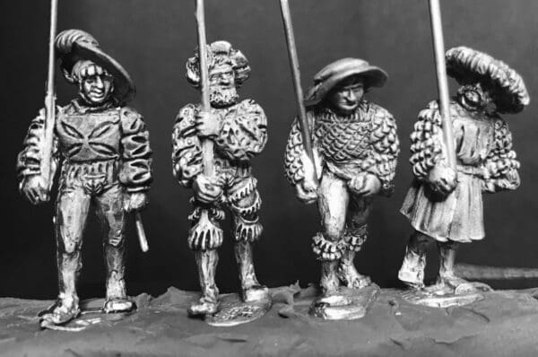 Landsknecht Open-Handed, Weapon Upright, Unarmored