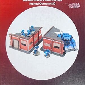 4G WF-MB-101 Martian Military Base L-Shaped Ruined Corners x2