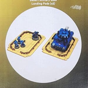 4G WF-MB-116 Desert Military Base Landing Pads x2