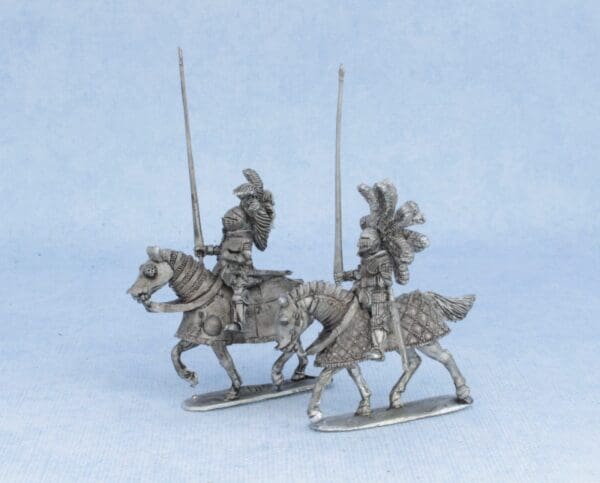 Mounted Renaissance Knights with Raised Lances I