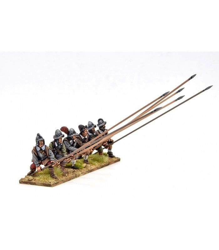 1898 TE15 Armoured Pikemen receiving Cavalry - BADGER GAMES