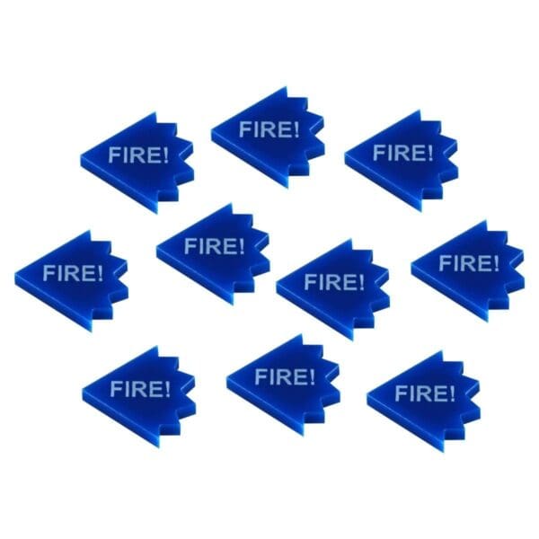 Fire! Tokens, Blue (10)