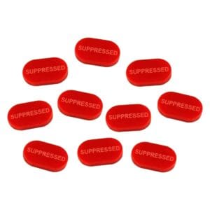 Suppressed Tokens, Red (10)