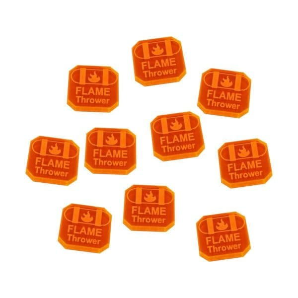 Gaslands Flame Thrower Ammo Tokens (10)