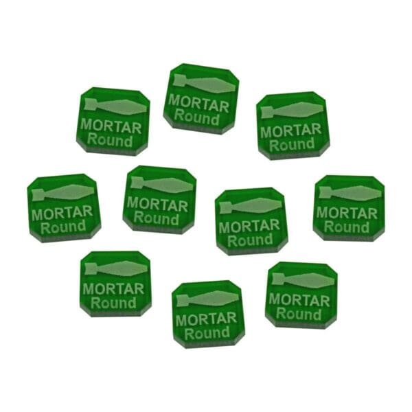 Gaslands Mortar Round Ammo Tokens )10)