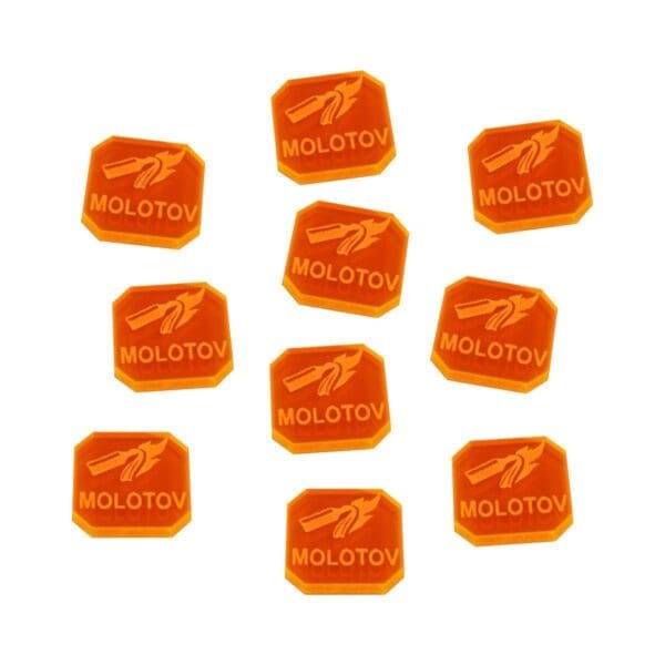 Gaslands Molotov Ammo Tokens (10)