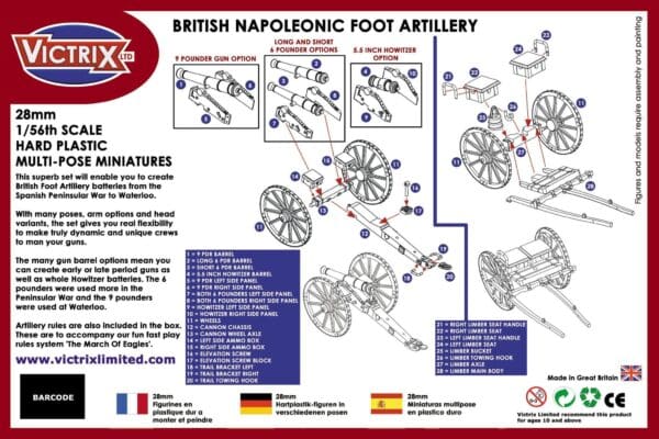 VX0010 British Napoleonic Foot Artillery - Image 8