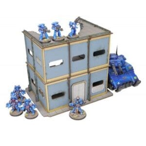 4G WF-MB-118 Urban Military Base U-Shape Ruined Building 1