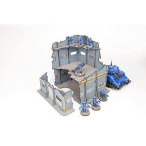 4G WF-MB-119 Urban Military Base U-Shape Ruined Building 2