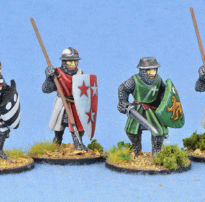 Crusading Foot Knights (Open Helms) (Advancing) (4)