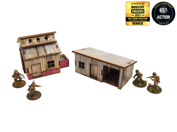 WW2 Normandy Small Sheds with Dovecote