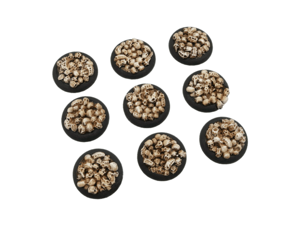 30mm Skull Bases, Round with Lip