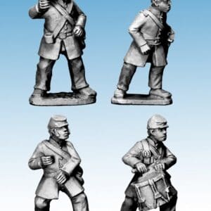 ACW Infantry Command in Frock Coat and Kepi