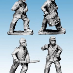 ACW Infantry Command in Jackets and Kepi