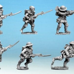 British Infantry in Gasmasks