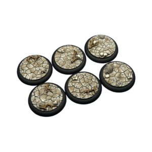 40mm Wasteland Bases, Round with Lip