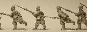 French Infantry Advancing in Light Equipment