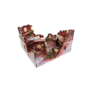 WWII Normand Ruined Large House 1 (28mm)