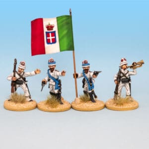 Italian Line Infantry in 1885 White Uniform Command II