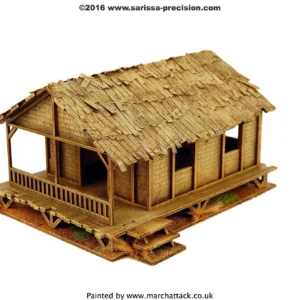 Low Woven Palm-Style Village House
