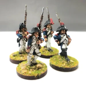 French Grenadiers Marching with Plumed Bicornes