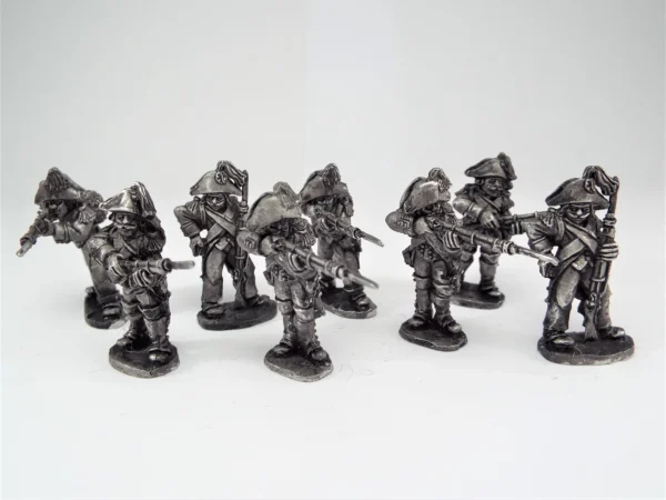 French Elites Firing Line with Plumed Bicornes
