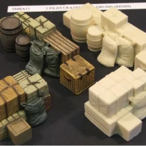 2 Piles of Crates, Barrels, and Sacks