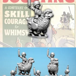 Hairfoot Jouster riding a Sheep