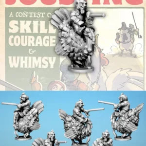 Hairfoot Jouster riding a Turkey