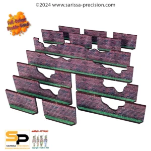 High Brick Walls, Damaged (x14) - Full Color