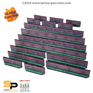 Low Brick Walls (x16) - Full Color