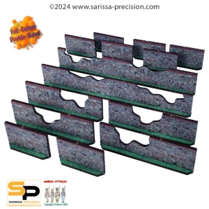 High Stone Walls, Damaged (x14) - Full Color