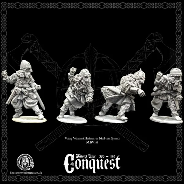 Viking Warriors (Hirdmen) in Mail with Spears II