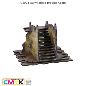 Destroyed City Stairs - Full Color