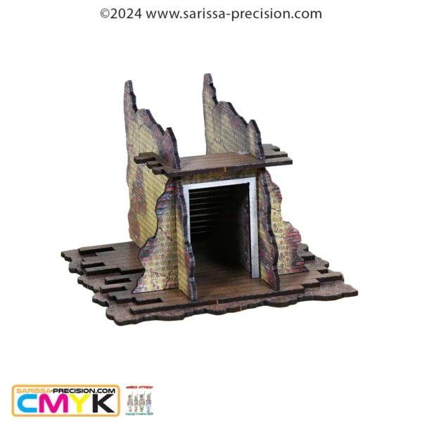Destroyed City Stairs - Full Color - Image 2