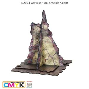 Destroyed City Central Walls - Full Color