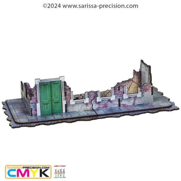 Destroyed City Ground Floors - Corners x2 - Full Color